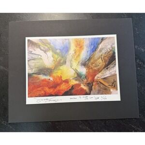 Jonas Gerard "Silent Shout" Signed Matted Print 16x20 9/6/16 Asheville NC